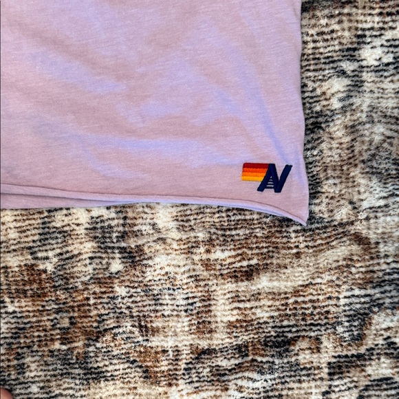 Aviator Nation Logo Boyfriend Tee in Purple - Picture 4 of 5
